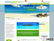 Tablet Screenshot of islandgetaways.in